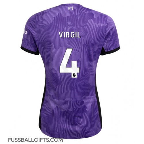 Liverpool Virgil van Dijk #4 Fußballbekleidung 3rd trikot Damen 2023-24 Kurzarm